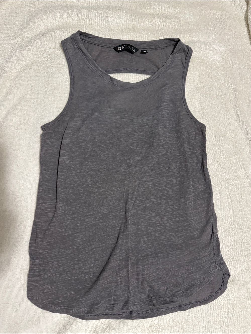 Athleta Slate Gray Sleeveless Athletic Tank Top XXS